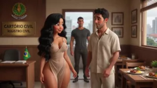 The Husband Secretly Watches His Wife Sharing Intense Encounter with Tall Protector at the Family Farm