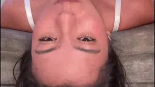 Mishell chokes on big cock in her throat
