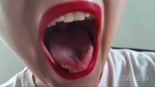 Giantess Red Lips Is Hungry for You POV
