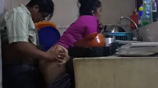 Fucking and Sucking with the Employee in the Kitchen