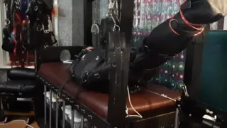 Leather Bondage and Machine Fuck by Mistress LDC