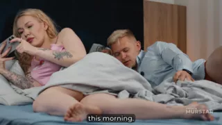 Blonde Step-Sister's Huge Tits and Fat Ass Fool Husband in Bed Who Thinks He's Fucking His Wife