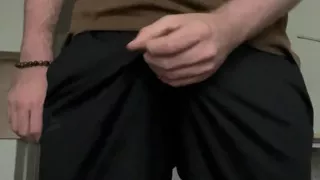Jerking off during a thunderstorm and cumming on camera
