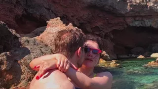 Trans Fucks Guy's Ass In A Secret Cave