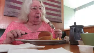 Step mom and I eating