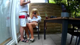 A Stepfather Makes His Stepdaughter Pose, Then Fucks Her and Makes Her Swallow the Semen.