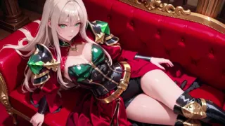 Blonde Queen Vs Silver Princess! a Magical Standoff in a Lavish Bedroom