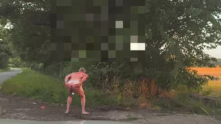 Showing off my tan naked in public