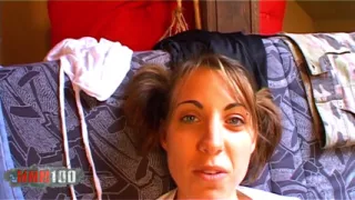 French Babe Missguapa Trying to Insert a Very Big Dildo in Her Asshole