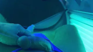 Tanning and jerking off