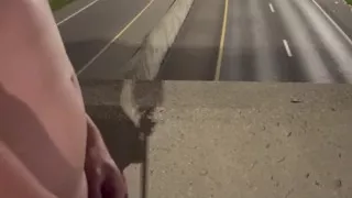 Asian Muscle Hunk Strips Naked on the Bridge - Ripped Flexing & Massive Cumshot