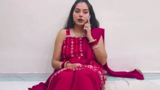 Indian Wife Video Call with Husband Seducing but Wife Cheats on a Husband While Having Sex with Devar in Hindi