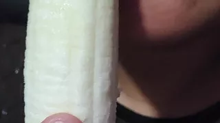 Looking sexy eating a banana