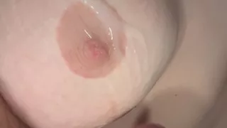 Shooting a Big Load on My Wife's Boob