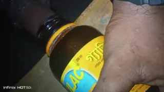 Step Mom helping her Step Son cum quickly on her round ass while watching the World Cup