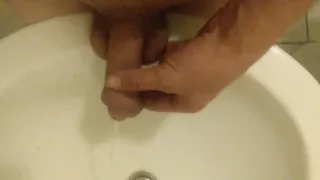 Peeing on My Hand, in a Sink