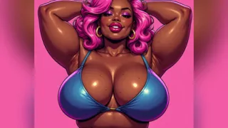 Chubby Black Women Art