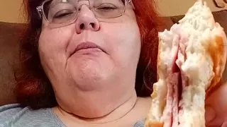 Eating a Bolo Sandwich Roll for the Fat Girl Eating Fans!