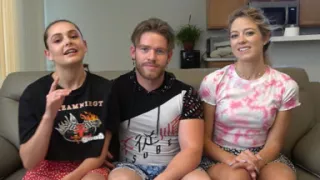 A Strip Indoor Basketball Game with Two Hot Girls and 1 Lucky Dude