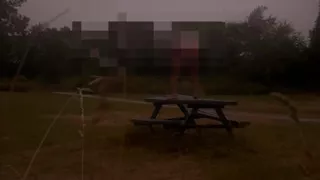 Standing naked in park on benches wanking and twerkin
