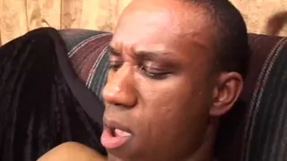 Tattooed black chubby pussy fucking big dick sucking...cum in mouth
