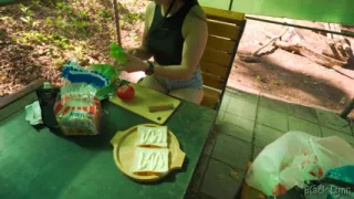 Complete Girlfriend Experience: Camping, Fishing, Cooking and Outdoor Sex!