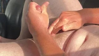 Gripping my thick slippery dick until I cum