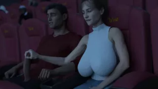 MILF Stepmom's Handjob in Dark Movie Theater - Shadows of Deceit - E08 Special