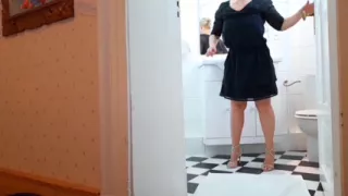 Selena's Posing and Sex Games Half Clothed in Heels