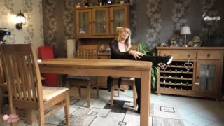 Pizza Delivery Man Fucks Me Horny on the Table!!