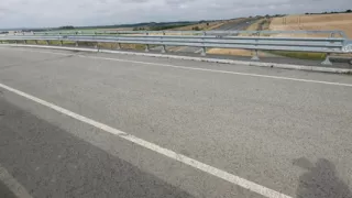 caught having sex on the highway, outdoor blowjob and sex