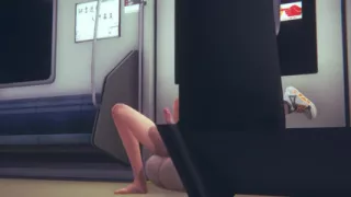Sexy Femboy Yaoi Having Sex with Futanari in Train Part3
