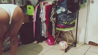 Mexican Chubby BBW Cleaning the Room
