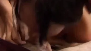 Horny Teen Enjoys Sucking and Stroking on Every Inch of a Big Fat Cock