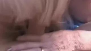 Irresistible blonde mature is jerking and sucking hard cock