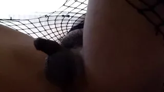 Transgirl Rides Huge Cock Twerks Big Ass Cums Hands Free