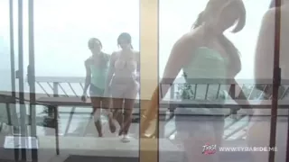 Brunette and Blonde Lesbians Kissing and Grinding Nude on