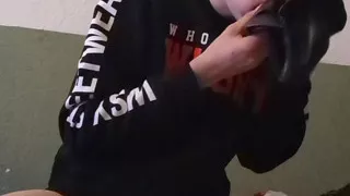 talking wiht my hood and gag
