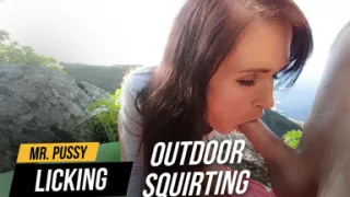 Public nudity outdoor squirting and creampie