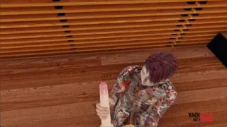 Yaoi - Guy with a Fully Tattooed Body Gives a Twink a Handjob and Then Rubs Himself Against His Pecs