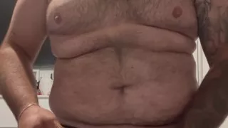 Cock and ball bondage and made into camel toe
