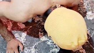 "Mistress Fruit Spit Feeding & Intense Foot Worship  Shoe Kissing BDSM Session Part 4
