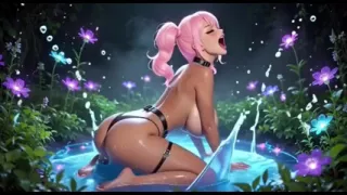 Cute Cartoon Butt and Moan, Ai Animation