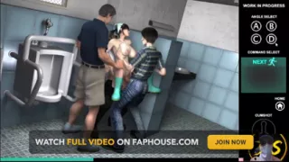 JAV Cleaning Girl Is Gangbanged in Public Bathroom Part 2