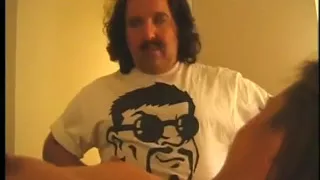 Legendary hunk Ron Jeremy pounds a sexy brunette doggy style