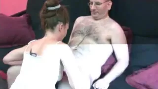 Redhead hottie Navaya sucks some dick