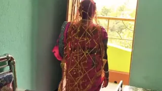 Deor and bhabhi first night ,when I return from bathroom
