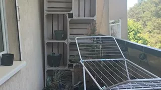 Hanging the Wash Naked
