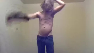 Transgirl Pre-op Topless in Only Jeans, Aroused  Self-photography Posing