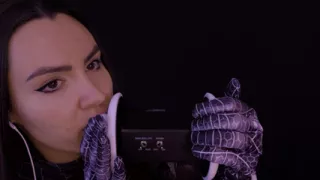 ASMR Ear Eating Licking Spider Girl Cosplay